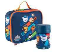 Octonauts Above & Beyond Ensemble boîte à déjeuner avec bocal isotherme - Sac fourre-tout thermique doux, compatible avec conteneurs, bocaux et blocs de glace - Garde les aliments, les liquides, les