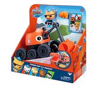 Octonauts Above & Beyond Terra Gup 3 and Kwazii Deluxe Toy Vehicle & Figure Set, Recreate Octonauts Missions, Comprend Une Figurine de Personnage Kwazii de 7,1 cm et Une Figurine de créature Pikas