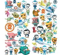Octonauts Autocollant mural en vinyle imperméable mat adapté aux enfants Halloween Octonaute Décoration murale