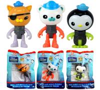 Octonauts Fisher-Price Glow in Dark Octo Suits - Figura De Acción De Juguete (3 Pièces) - Captain Barnacles, Kwazii & Peso