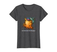 OCTOPATH Traveler 0 - Octopuff pixellisé T-Shirt, Femme, Chiné Foncé, 3XL