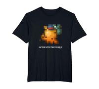 OCTOPATH Traveler 0 - Octopuff pixellisé T-Shirt, Homme Grandes Tailles, Noir, 2X Tall
