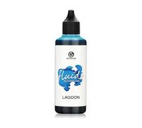 Octopus 100 ml Fluids Alcohol Ink LAGOON, Encre à alcool pour Fluid Art et Resin Art, bleu