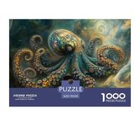 Octopus 1000 Piece Jigsaw Puzzle for Adults Family Challenge Toys Stress Relief Puzzle Exercise The Memory of The Brain for The Whole for Women, Gifts for Men 70x50cm/1000pcs