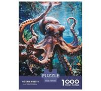 Octopus 1000 Pieces Animaux Puzzle en Papier Détente & Relaxation De l'art De La DécoRation Moderne Adultes Et Enfants Dès 14 Ans 70x50cm/1000pcs