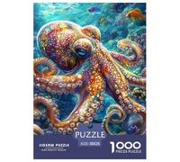 Octopus 1000 Pièces Animaux Puzzle pour Adulte Jeu D'Intelligence Jeu Cadeau Unique Adultes Et Enfants Dès 14 Ans 38x26cm/1000pcs