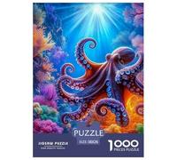 Octopus 1000 Pièces Puzzle pour Adultes Jeux De Défi Familial Puzzle Anti-Stress Cultiver l'esprit D'équipe Cadeaux pour Adultes 38x26cm/1000pcs
