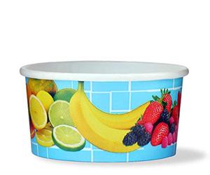 Octopus 200x coupes à glace, coupes à glace en carton, coupes à fruits d’une contenance de 160 ml pour 1 boules de glace