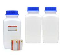 Octopus 3X 2500 ML flacons à col Large avec Bouchon à Visser, flacons pour Produits Chimiques et Laboratoires