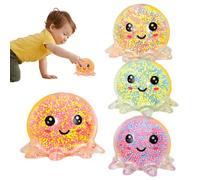 Octopus Balles Anti Stress, Décompression Poulpe Jouet Soft Squeeze Jouet Sensorielle, Anti-Stress pour Enfant Et Adulte Pieuvre Lumineuse Balle Squishy Boule Antistress Balle Sensorielle Fidget