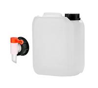 Octopus Bidon vide de 5 l avec robinet de 51 mm, filetage de 51 mm, réservoir à eau, polyéthylène haute densité, homologué ONU, convient à un usage alimentaire