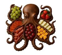 Octopus Charcuterie Board, Tentacle Platter, Gifts for Seafood Lovers, Unique Octopus Design Bring the Ocean’s Charm to Your Table (Octopus Tray B*1 pcs)