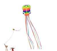 Octopus De Cerf-Volant Coloré, 5x0,8 M Énormes États De Volant Facile, Cerf-Volants Arc-en- Longues, Jouets Interactifs Portables pour Parents Et pour, Filles