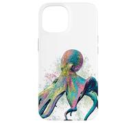 Octopus Decor Mermaid Sea Creature Ocean Aquarelle Art Coque pour iPhone 15
