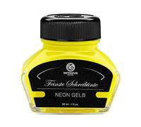 OCTOPUS Encre de surligneur fluorescente pour stylo plume pour écriture et marquage Jaune fluo 30 ml