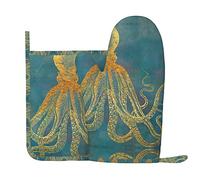 Octopus Ensemble de gants de cuisine et maniques pour cuisine et micro-ondes pour éviter les brûlures