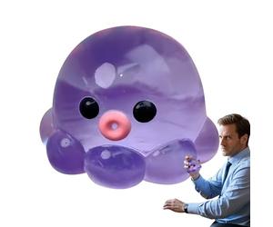Octopus Fidget Toy - Soft Handheld Calming Ball, Stress Relief Sensory Toy for Students Kids Teens Adults Classroom Home Travel Mental Health Relaxation Fun Prize Reward for School Office Daily Use