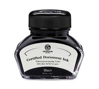 Octopus Fluids Document Ink black, encre indélébile, certifiée selon la | Certifié DIN ISO 12757-2, imperméable, résistant à la lumière et aux taches pour signatures, certificats et contrats