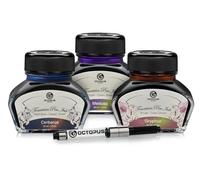 Octopus Fluids Lot de 3 stylos plume 30 ml avec convertisseur Myth