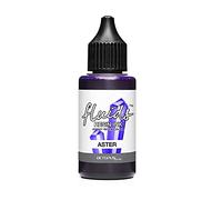 Octopus Fluids Resin Ink ASTER, encre à alcool pour résine époxy et résine UV, Alcohol Ink pour Resin Art, colorant resine epoxy 30 ml, violet