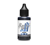 Octopus Fluids Resin Ink JEANS, encre à alcool pour résine époxy et résine UV, Alcohol Ink pour Resin Art, colorant resine epoxy 30 ml, bleu