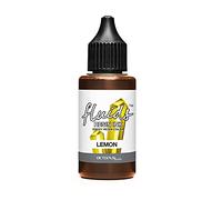 Octopus Fluids Resin Ink LEMON, encre à alcool pour résine époxy et résine UV, Alcohol Ink pour Resin Art, colorant resine epoxy 30 ml, jaune