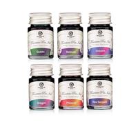Octopus Fluids Sheen Ink Lot de 6 flacons d'encre bicolore pour stylo plume 10 ml