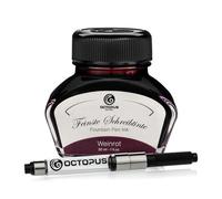 Octopus Fluids Weinrot - encre d'écriture avec convertisseur, encre de stylo plume, rouge 30ml