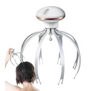 Octopus Head Massager, Electric Scalp Scruncher for Stress Reliefs, Rechargeable Cordless Claw, Portable Head Relaxer, (6.06x6.06x6.89 inches), for Relaxation