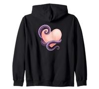 Octopus Heart Tentacle Ocean Love Cute Octopus Sweat à Capuche