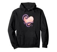 Octopus Heart Tentacle Ocean Love Cute Octopus Sweat à Capuche