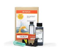 Octopus Kit de Recharge d'encre pour imprimante avec Adaptateur de Recharge Compatible avec Les Cartouches d'imprimante HP 14, HP 15, HP 45 Noir 100 ML (Pas d'OEM)