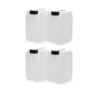 Octopus Lot de 4 bidons vides de 5 l - En polyéthylène haute densité - Fermeture DIN 51 mm - Homologation ONU - Convient à un usage alimentaire