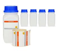 Octopus Lot de 5 Bouteilles de 750 ml à Col Large Avec Bouchon à Vis - Récipient de Rangement Pour Laboratoire, Produits Chimiques et Cuisine