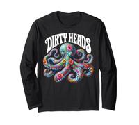 Octopus Lover Floral Octopus Ocean Sea Animal Dirty Heads Manche Longue