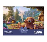 Octopus Lying on The Ocean 1000 Piece Découpe Précise Puzzle Fairy Tale Octopus Famille Jigsaw Jouet Éducatif pour Adultes 70x50cm/1000pcs