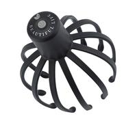 Octopus Masseur électrique pour cuir chevelu, masseur de tête à 360 degrés, massage de la tête avec 3 modes, grattoir portable sans fil, relaxation de la tête avec design ergonomique, accessoires de