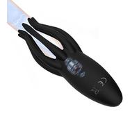 Octopus Masturbator, Electric Shock Glans Trainer with 12 Vibration Modes & 7 Vibration Frequencies Vibrating Penis Massager, Adult Jet Cup, Male Sex Toys (black)