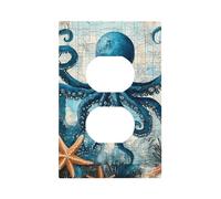 Octopus Ocean Duplex Plaque murale décorative facile à installer pour maison, bureau, cuisine, appartement