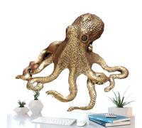 Octopus Ornements - Laiton Solide, Style Chinois Antique | Figurine de Sculpture d'animaux de mer avec symbolisme de fengshii, Statue de Bureau décorative pour Le Bureau à Domicile et Affichage de la