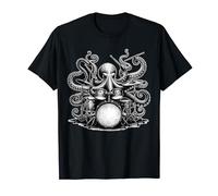 Octopus Playing Drums Drummer Drumming Musician Band T-Shirt