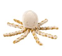 Nattou Peluche Doudou Poulpe Lapidou – Polyester – 28 cm – Pour nouveau-nés et prématurés – Caramel