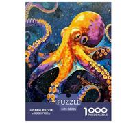 Octopus Puzzle 1000 Pièces Adultes Animaux Puzzles 1000 Pièce Peinture Art Cadeau 38x26cm/1000pcs