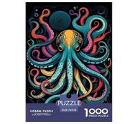 Octopus Puzzle 1000 Pièces Adultes Animaux Puzzles 1000 Pièce Peinture Art Cadeau 70x50cm/1000pcs