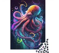 Octopus Puzzle 1000 Pièces Adultes Animaux Puzzles 1000 Pièces Peinture Art Décor À La Maison 1000pcs (75x50cm)
