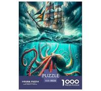 Octopus Puzzle 1000 Pièces Educa Jouet en Bois Jeu D'Intelligence Décoration Intérieure Jeu Éduchatif Challenge Toy Adultes & Enfants des 14 Ans 38x26cm/1000pcs