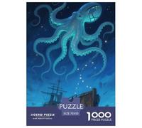 Octopus Puzzles De 1000 Pieces pour Adultes Animaux Classiques Jeu D' Impossible, Idée Cadeau 70x50cm/1000pcs
