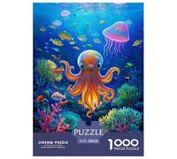 Octopus Puzzles De 1000 Pièces pour Adultes Animaux Classiques Jeu D' Impossible, Jeu Familial 38x26cm/1000pcs