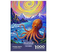 Octopus Puzzles De 1000 Pièces pour Adultes Animaux Classiques pour Jeux Et Activités Familiales Stimulantes, Le Cadeau Parfait 38x26cm/1000pcs
