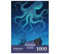 Octopus Puzzles De 1000 Pièces pour Toute La Famille Animaux Classiques Jeu Éduchatif Défi Jouet, Art Adultes Enfants 38x26cm/1000pcs